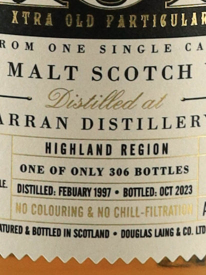 Extra Old Particular Arran 26 Years Old 1997