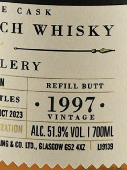 Extra Old Particular Arran 26 Years Old 1997