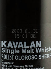 Load image into Gallery viewer, Kavalan Solist Oloroso Sherry Cask for Whisky Age