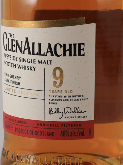 Glenallachie 9 Years Old Fino Sherry Cask Finish