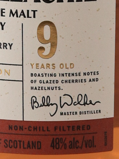 Glenallachie 9 Years Old Amontillado Sherry Cask Finish