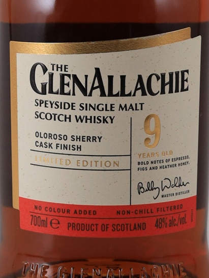 Glenallachie 9 Years Old Oloroso Sherry Cask Finish