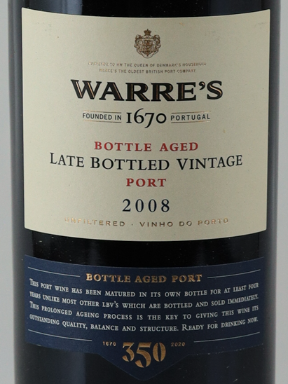 Warre's Vintage Port 2008