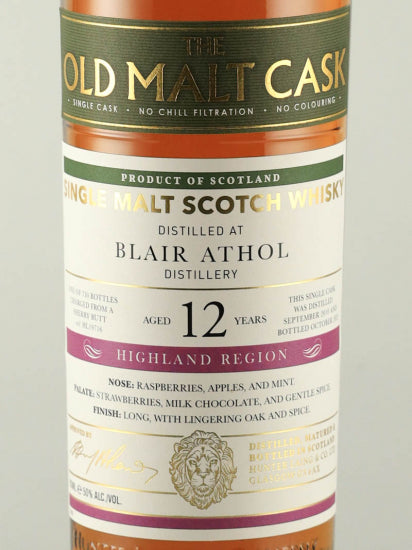 Old Malt Cask Blair Athol 12 Years Old 2010
