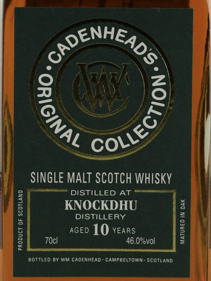 Cadenhead Original Collection Knockdhu 10 Years Old