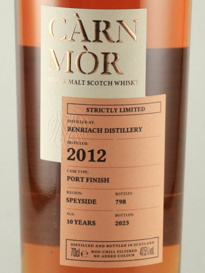 Carn Mor Strictly Limited Benriach 10 Years Old 2012