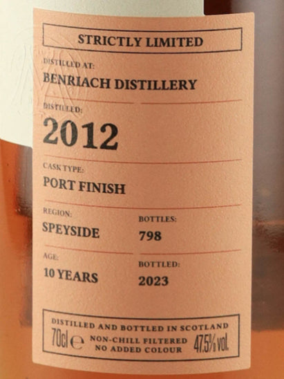 Carn Mor Strictly Limited Benriach 10 Years Old 2012