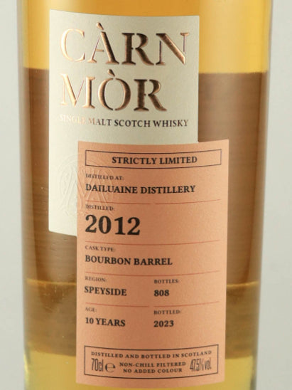 Carn Mor Strictly Limited Dailuaine 10 Years Old 2012