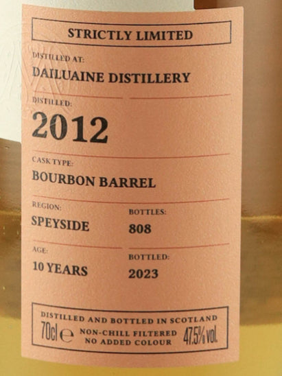 Carn Mor Strictly Limited Dailuaine 10 Years Old 2012