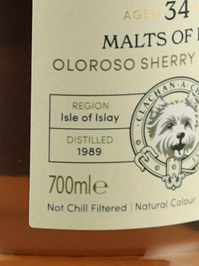 Murray McDavid Malts of Islay 34 Years Old 1989