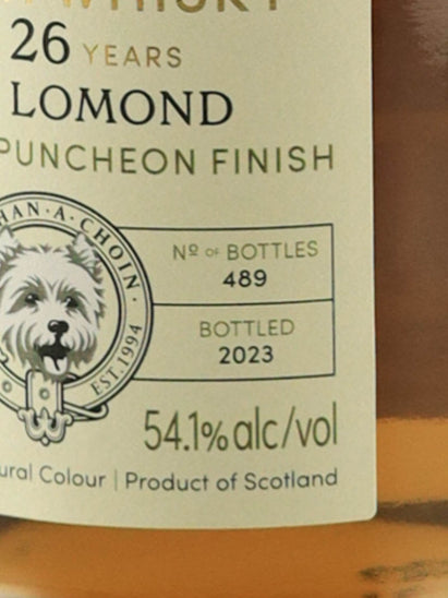 Murray McDavid Loch Lomond 26 Years Old 1996