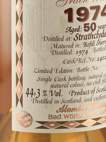 Alembic Classic Strathclyde 50 Years Old 1974