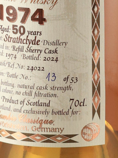 Alembic Classic Strathclyde 50 Years Old 1974