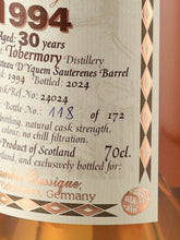 Load image into Gallery viewer, Alembic Classic Tormore 30 Years Old 1994