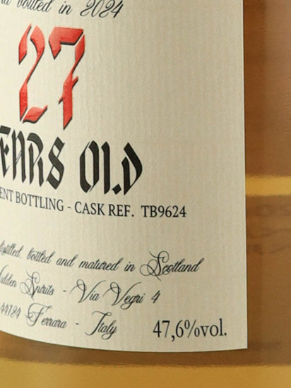 Hidden Spirits Tormore 27 Years Old 1996 10th Anniversary Bottle