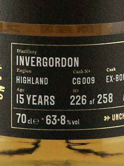 Golden Cask Invergordon 15 Years Old 2007