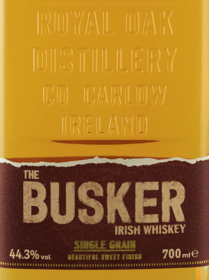 Busker Single Grain Irish Whiskey New Label