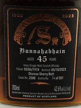 Load image into Gallery viewer, Signatory Bunnahabhain 45 Years Old 1978 35th Anniversary