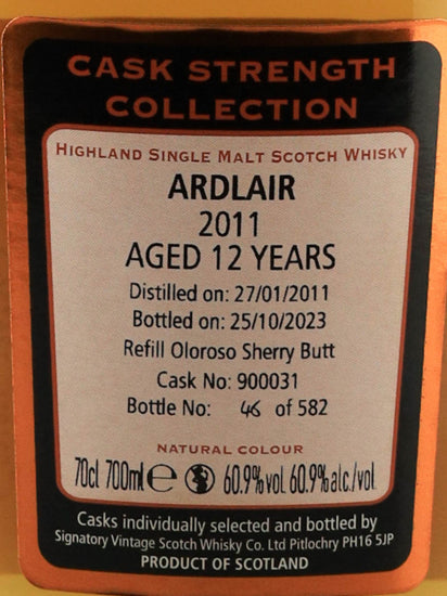 Signatory Ardmore 12 Years Old 2011