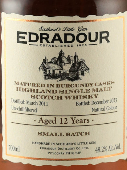 Edradour 12 Years Old 2011 Burgundy Cask Matured