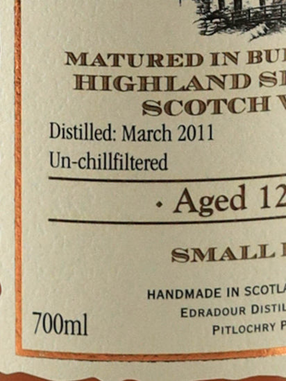 Edradour 12 Years Old 2011 Burgundy Cask Matured