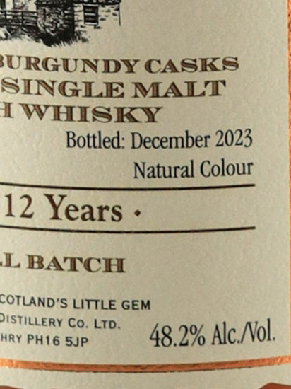 Edradour 12 Years Old 2011 Burgundy Cask Matured