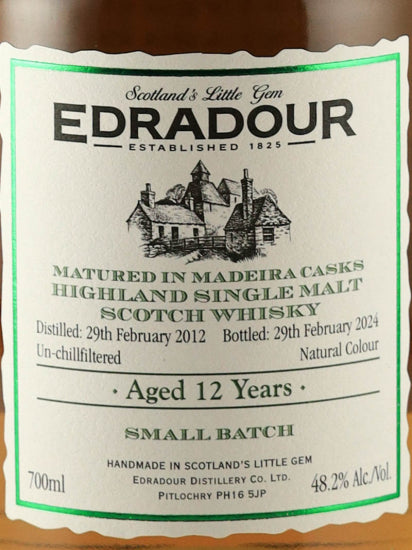 Edradour 12 Years Old 2012 Madeira Cask Matured