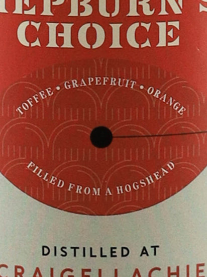 Hepburn's Choice Craigellachie 13 Years Old 2009
