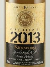 Load image into Gallery viewer, Kingsbury Gold Glen Elgin 10 Years Old 2013