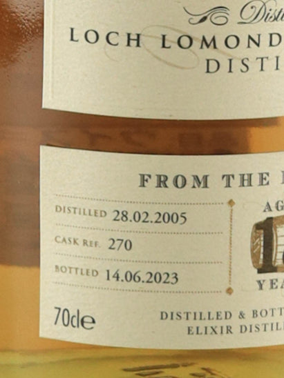 The Single Malts of Scotland Loch Lomond 18 Years Old 2005