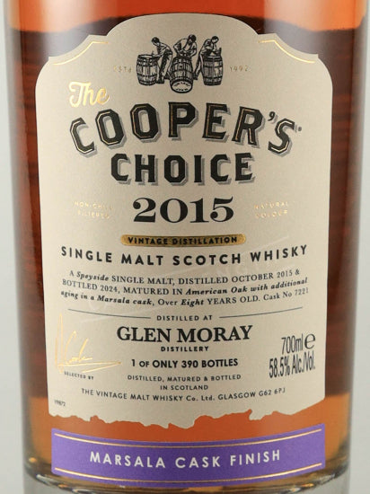 Cooper's Choice Glen Moray 8 Years Old 2015