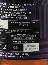 Load image into Gallery viewer, Elizabeth Yard Ron Barcelo Rum 11 Years Old 2011 51%