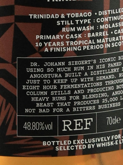 Elizabeth Yard Trinidad Rum 10 Years Old 2011