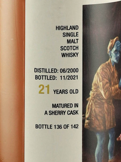 East Village Whisky Highland Single Malt 21 Years Old 2000
