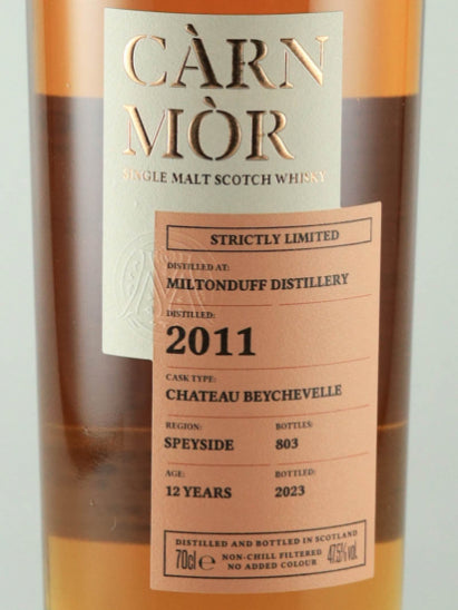 Carn Mor Strictly Limited Miltonduff 12 Years Old 2011 Red Wine Cask