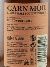 Load image into Gallery viewer, Carn Mor Strictly Limited Miltonduff 12 Years Old 2011 Red Wine Cask