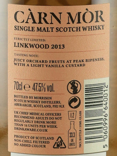 Carn Mor Strictly Limited Linkwood 9 Years Old 2013
