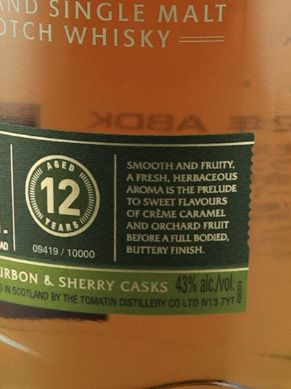 Tomatin 12 Years Old ABDK