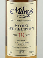 Load image into Gallery viewer, Milroy's Soho Selection Highland 19 Years Old 2004