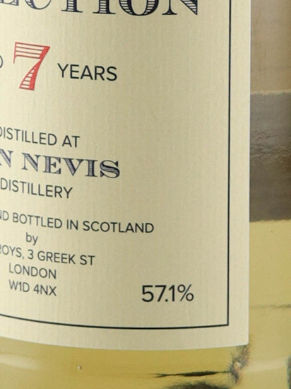 Milroy's Soho Selection Ben Nevis 7 Years Old 2015