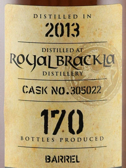 Kingsbury Gold Royal Brackla 10 Years Old 2013