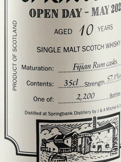 Springbank 10 Years Old Open Day 2024 350ml