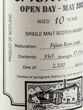 Load image into Gallery viewer, Springbank 10 Years Old Open Day 2024 350ml