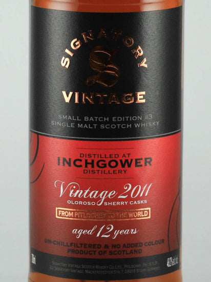 Signatory Inchgower 12 Years Old 2011