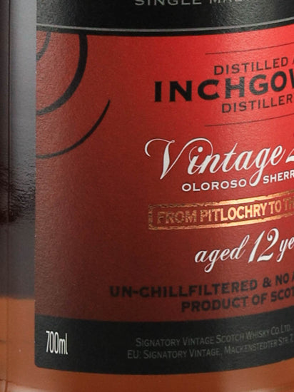 Signatory Inchgower 12 Years Old 2011