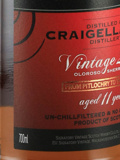 Signatory Craigellachie 11 Years Old 2012