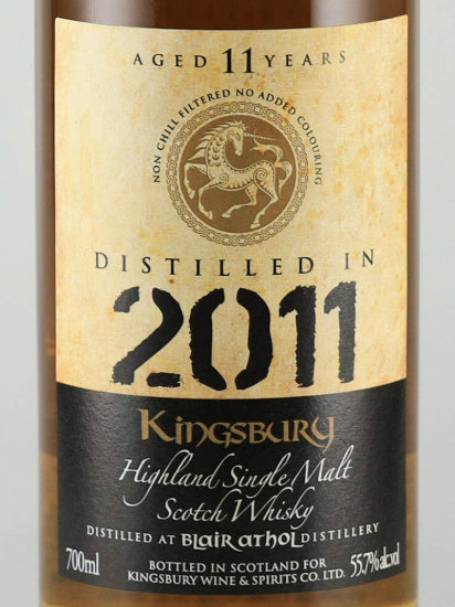 Kingsbury Gold Blair Athol 11 Years Old 2011