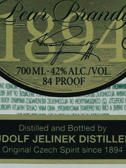 R. Jelinek Pear Williams Brandy