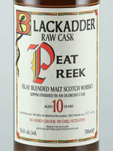 Load image into Gallery viewer, Black Adder Raw Cask Peatreek Islay Blended Malt 10 Years Old