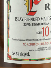 Load image into Gallery viewer, Black Adder Raw Cask Peatreek Islay Blended Malt 10 Years Old
